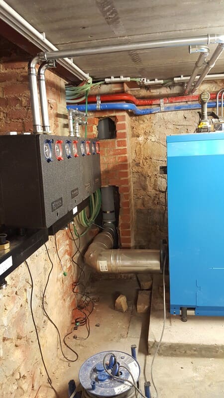 Installation d'une chaudière - Réalisation publique