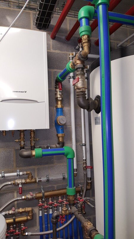 Réalisation - Pose d'un système de chauffage avec Jeanfils ( à Liège)